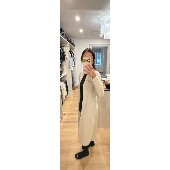 Maison de Papillion 100% Cashmere Beige Long Cardigan	XS - Picture 7 of 11